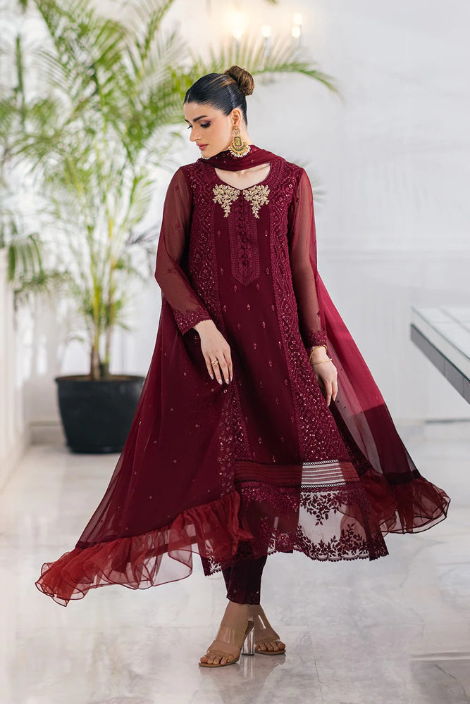 Azure RUBY VINE Chiffon 3 Piece Dress - 20424