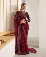 Jazmin MAROON Net Saree - 11508