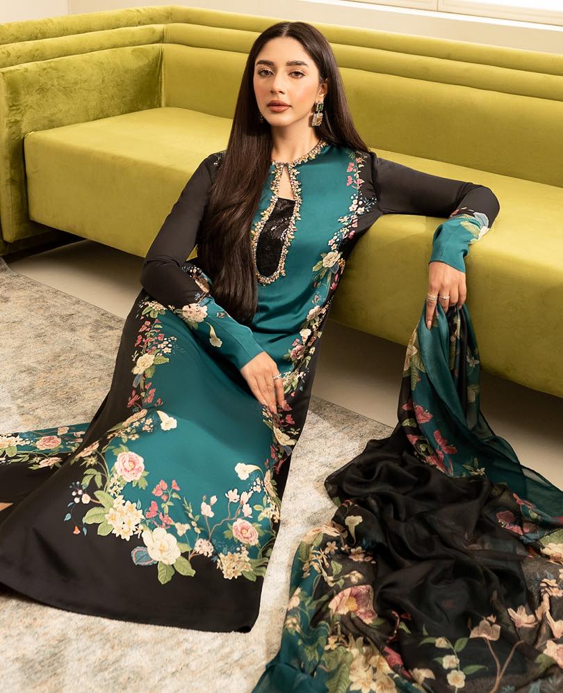 Lulusar KAROZIT Festive 3 piece Silk - 11253