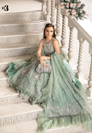 Maria B MBROIDERED Luxury Wedding Formal Organza Maxi - 0475 Fashion Flare Maria B MBROIDERED Luxury Wedding Formal Organza Maxi - 0475 Fashion Flare