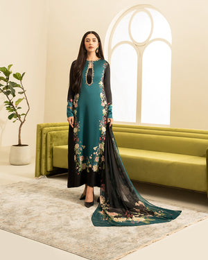 Lulusar KAROZIT Festive 3 piece Silk Dress - 20377