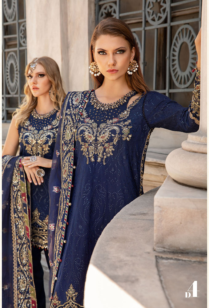 Maria B SATEEN Luxury Lawn 3 Piece Embroidered Dress - 0279