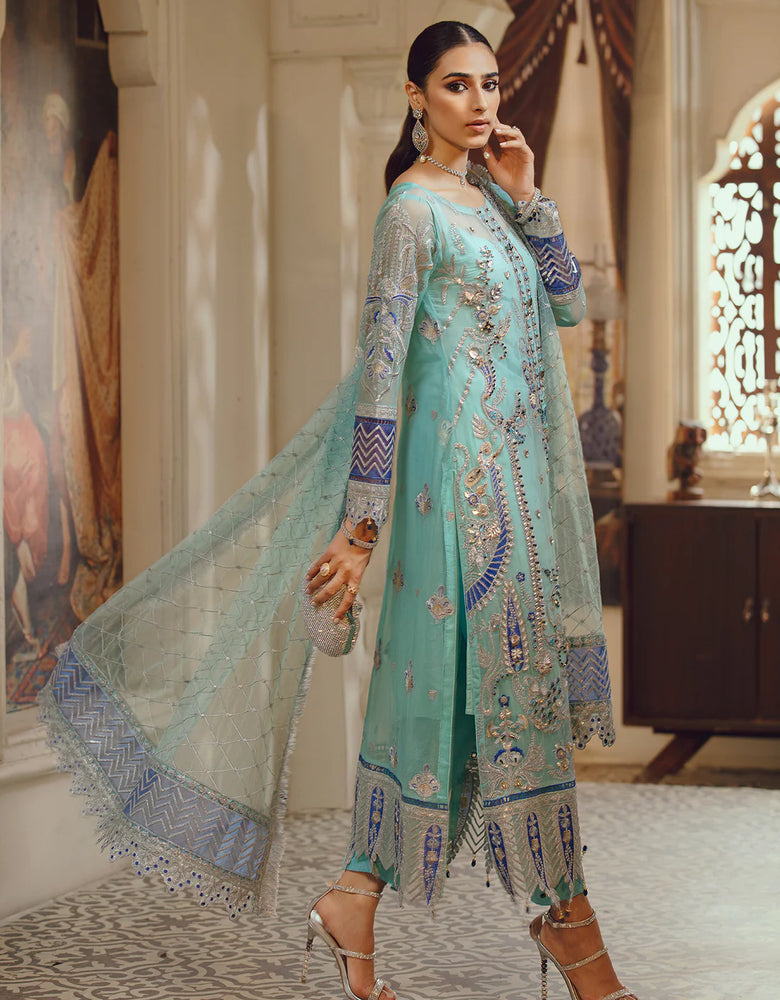 Emaan Adeel Embroidered Chiffon 3 pc - 08879