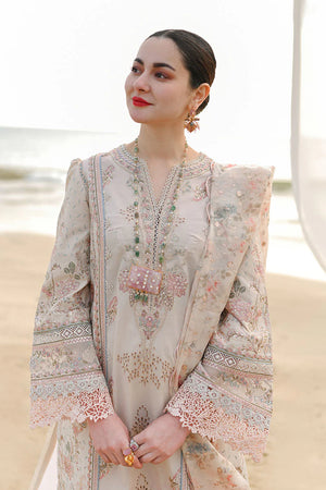 Qalamkar Sahil Luxury Collection KHANSA Lawn 3 pc - 09001