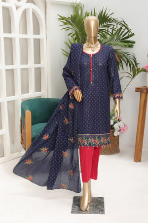 
            
                Load image into Gallery viewer, Fatima Noor Embroidered Lawn 3 pc - 09221
            
        