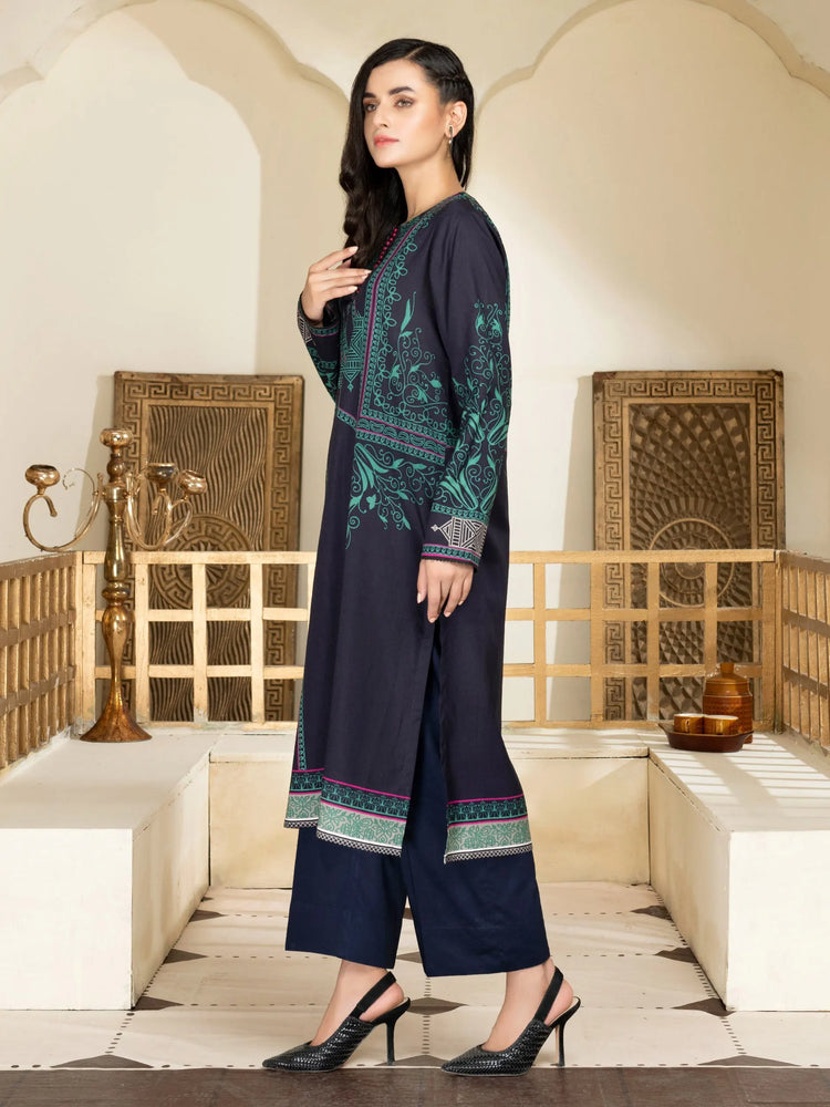 Lime Light Embroidered Dhanak 2 pc - 09739