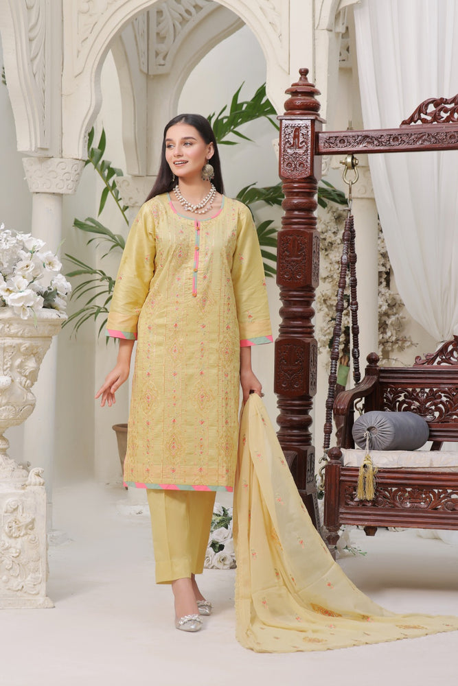 Fatima Noor Winter Collection Embroidered Cotton 3 pc - 09600