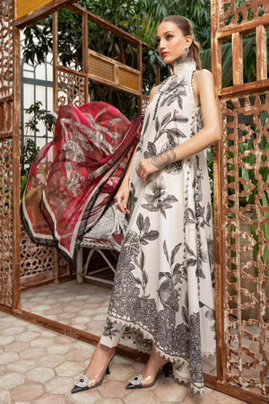 MariaB M.Print Lawn 3 pc - STITCHED  - 09921