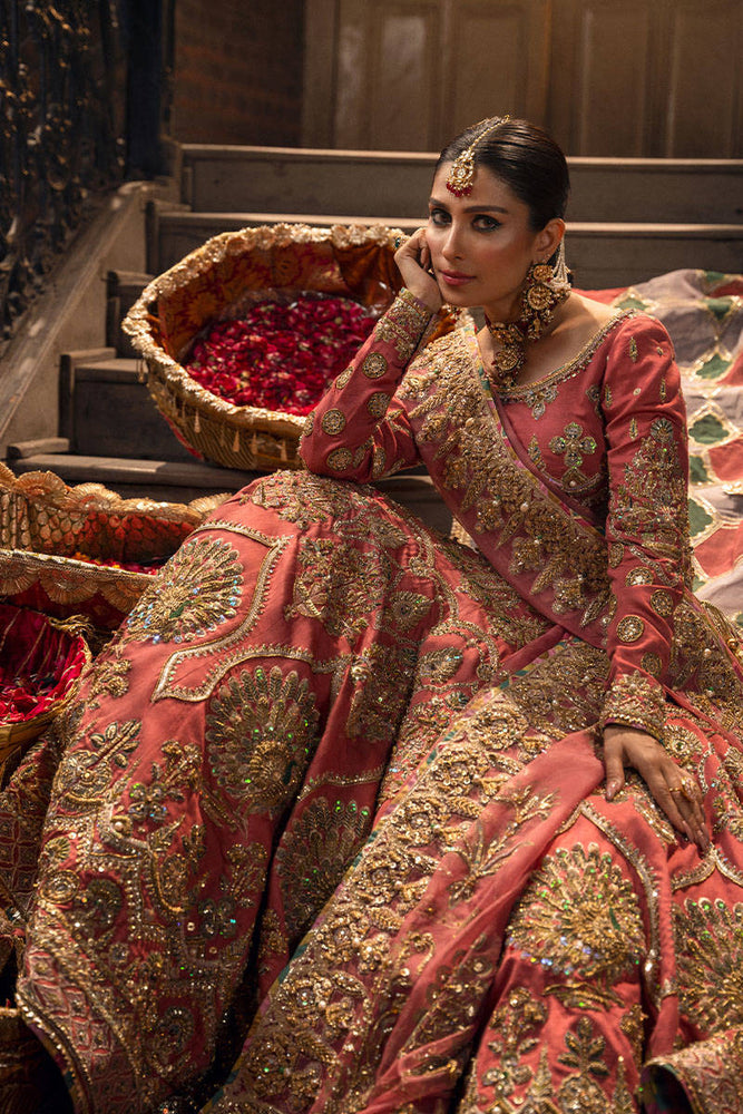 Mohsin Naveed Ranjha Wedding Couture For Bride SABAA Raw Silk - 09530