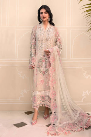 MariaB Mbroidered Chiffon 3 pc - 09026