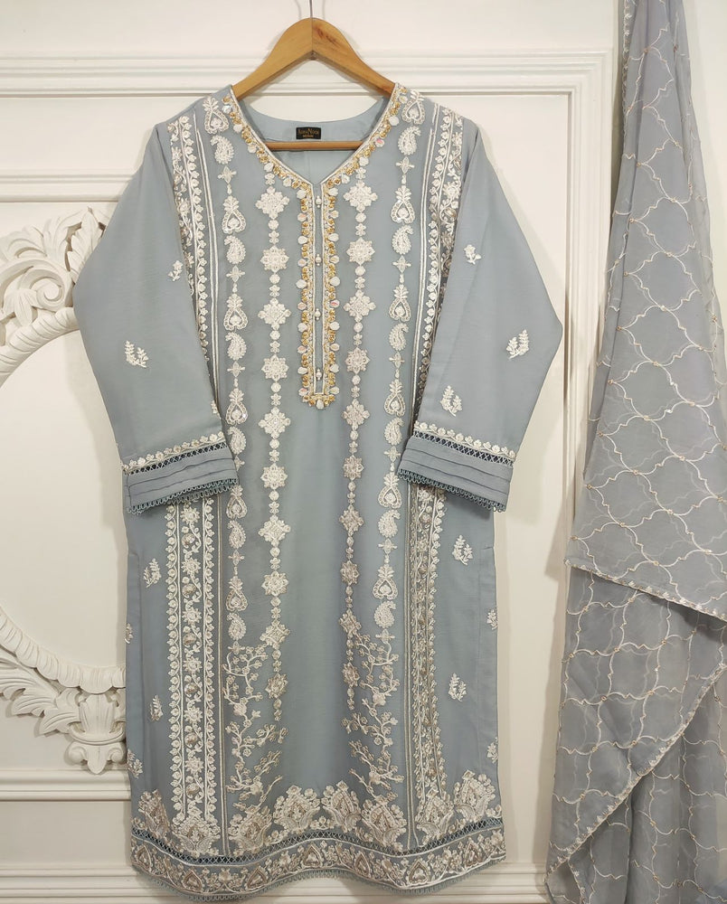 Agha Noor Chiffon Dress 2 pc - 09215 - Stitched