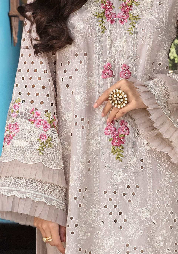 Elaf Festive Chikankari HERITAGE Cotton 3 pc - 09210 - Stitched