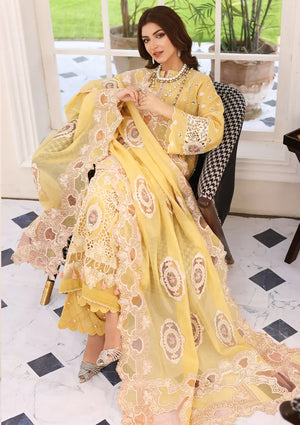 Elaf Festive Chikankari DAFFODIL Lawn 3 pc - 08813