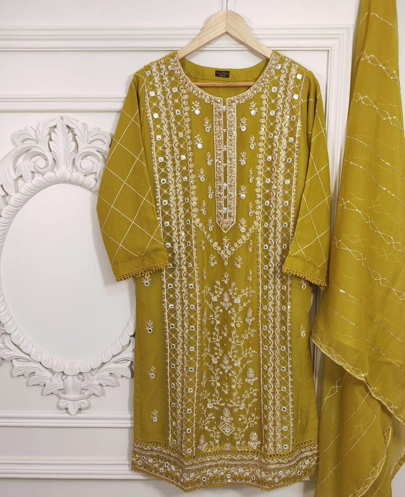 Agha Noor Chiffon Dress 2 pc - 09216 - Stitched