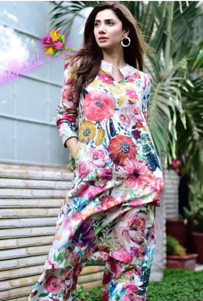 Baroque Digital Printed Co Ord lawn 2 pc - 08684