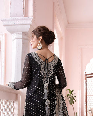 Asim Jofa Chandni Luxury Chiffon 3 pc - 09503