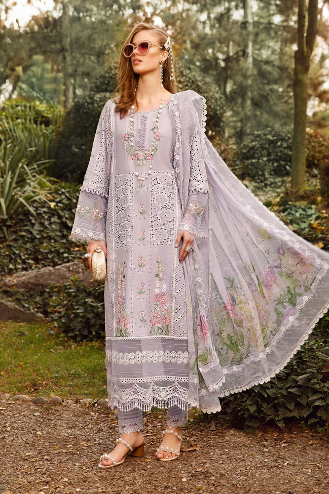 MariaB Luxe Embroidered Lawn 3 pc - 08889