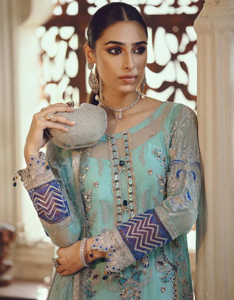 Emaan Adeel Embroidered Chiffon 3 pc - 08879