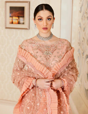 Emaan Adeel Mahermah Organza 3 pc - 08803