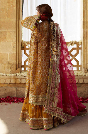 Mohsin Naveed Ranjha Sagar Kinare KESARI Organza Maxi - 09977