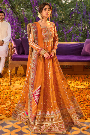 Qalamkar Khaab Luxury Formal RUMAISA Net Maxi - 09352