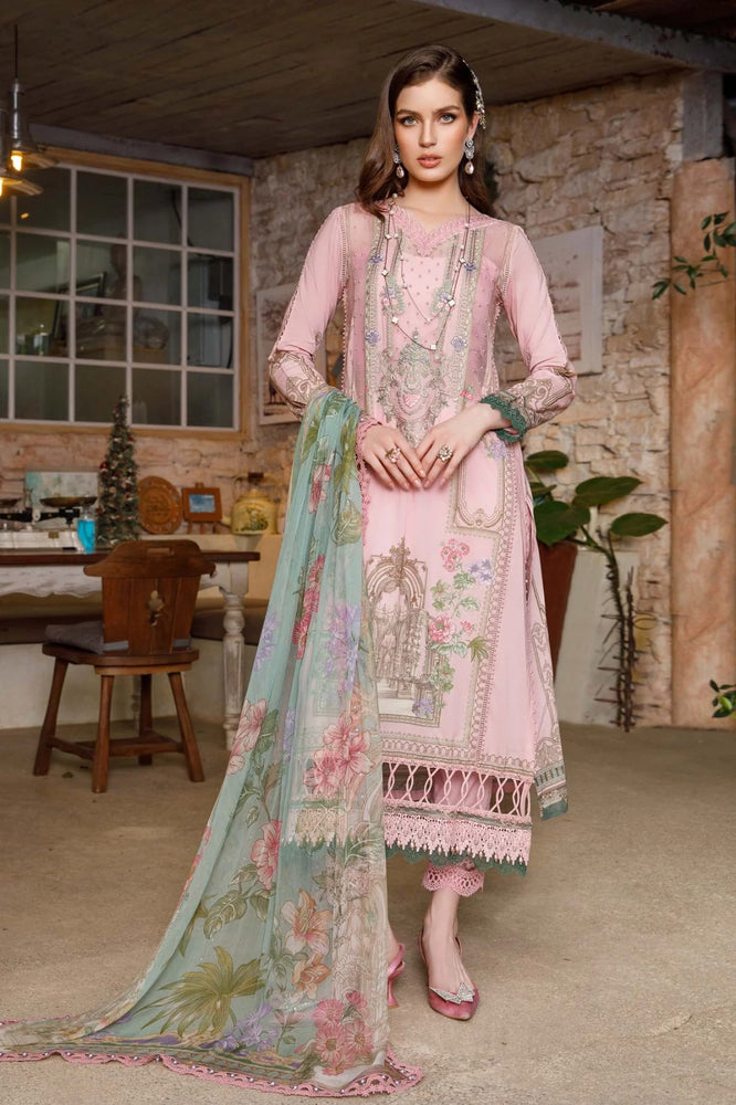 MariaB Embroidered Lawn 3 pc - 08927