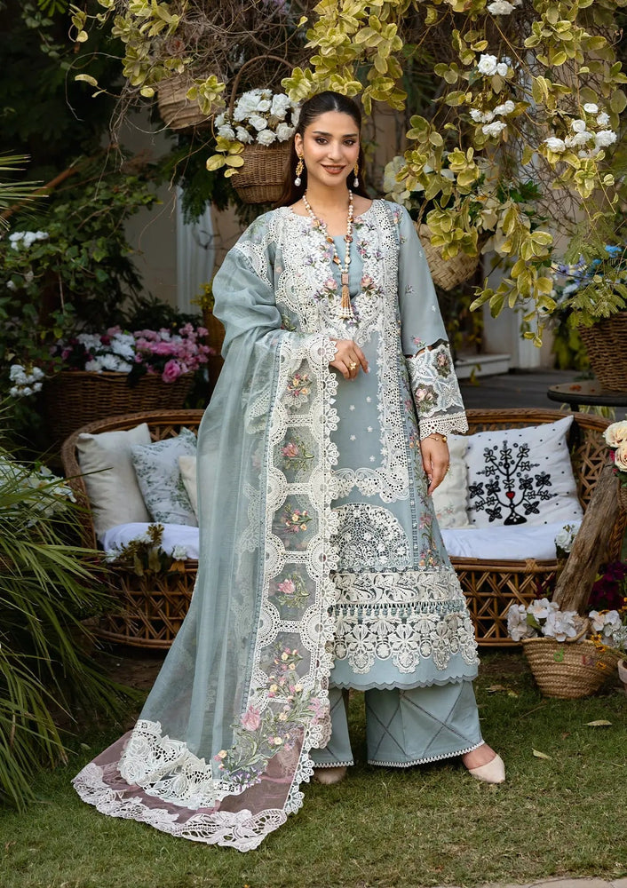 Elaf SAMAA Cotton Embroidered Luxury 3 Piece Dress - J0456 Elaf SAMAA Cotton Embroidered Luxury 3 Piece Dress - J0456