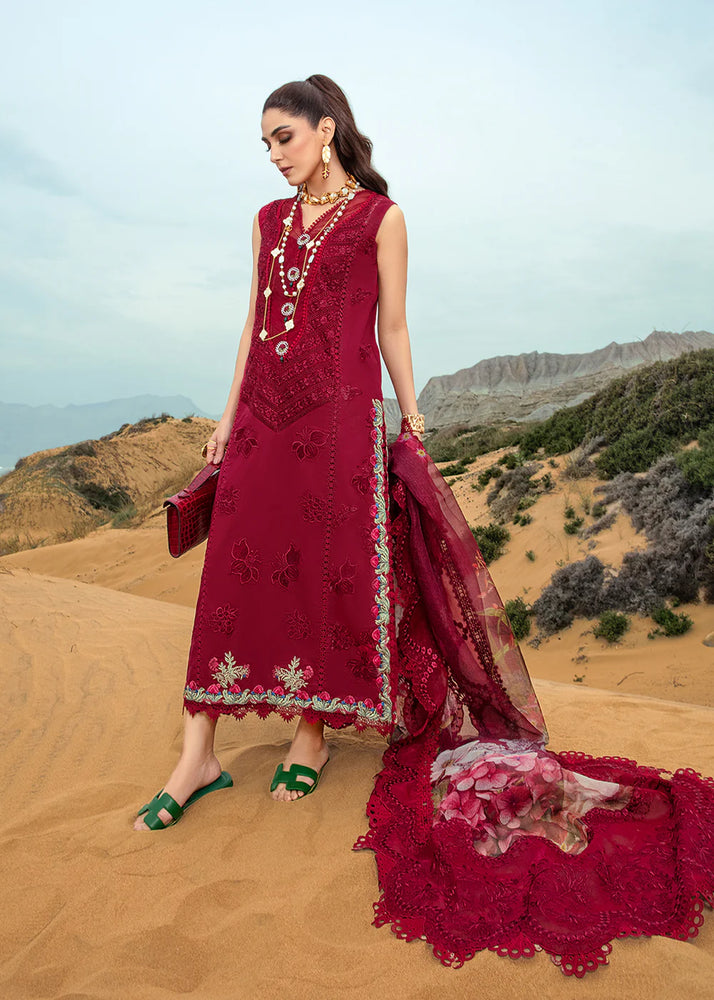 Saira Shakira LILLIE DE JONG Luxury Lawn Embroidered & Cut Work 3 Piece Dress - 0796