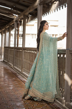 Erum Khan Jahan SHAHBANO Organza Maxi - 09816