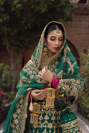 Mohsin Naveed Ranjha Bridals NAZNEEN Raw Silk Maxi - 09226