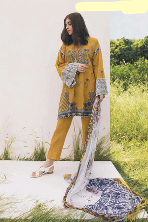 Sapphire Digital Printed Lawn 3 pc - 08721