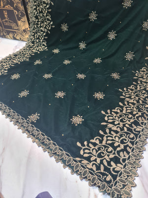 Luxury Cutwork  Shawls Micro 9000 Velvet - 20197