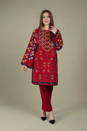 
            
                Load image into Gallery viewer, Designer Embroidered Dhanak 2 pc - 09478
            
        