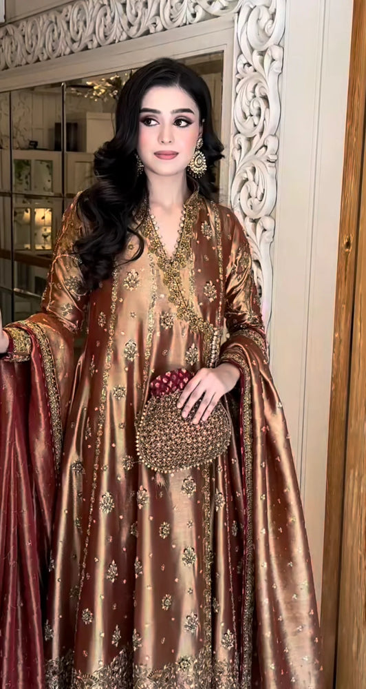 Haris Shakeel Mesuri Hand Embellished & Embroidered 3 Piece Dress - J0914