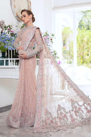 MariaB Couture QUEEN PINK Net Saree - 09572