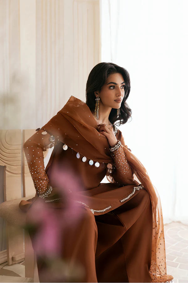 Vanya Silk Hand Embellished 3 Piece Dress - J0687