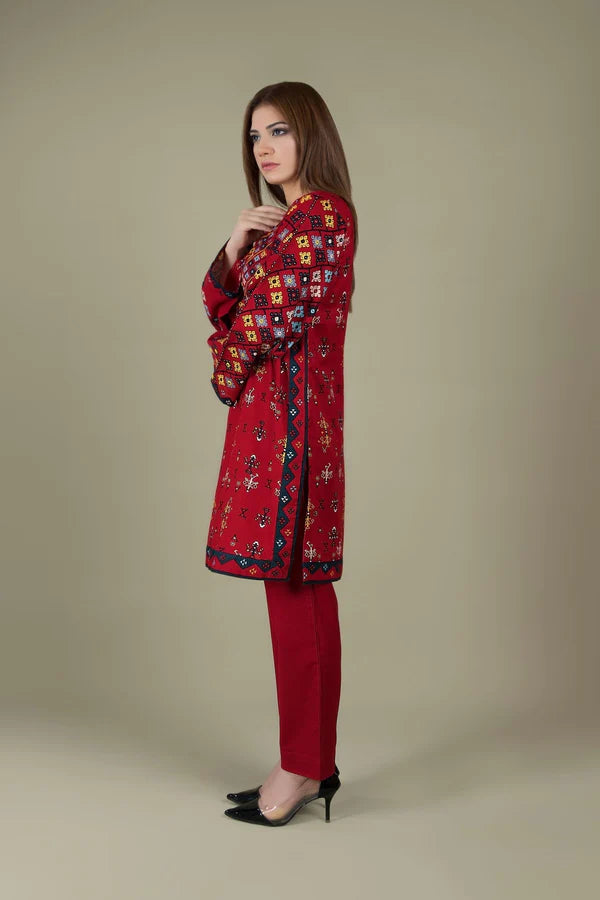
            
                Load image into Gallery viewer, Designer Embroidered Dhanak 2 pc - 09478
            
        