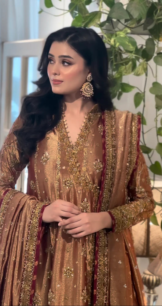 Haris Shakeel Mesuri Hand Embellished & Embroidered 3 Piece Dress - J0914