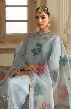 Suave Raw Silk Embroidery Dress 3 Piece - 20324