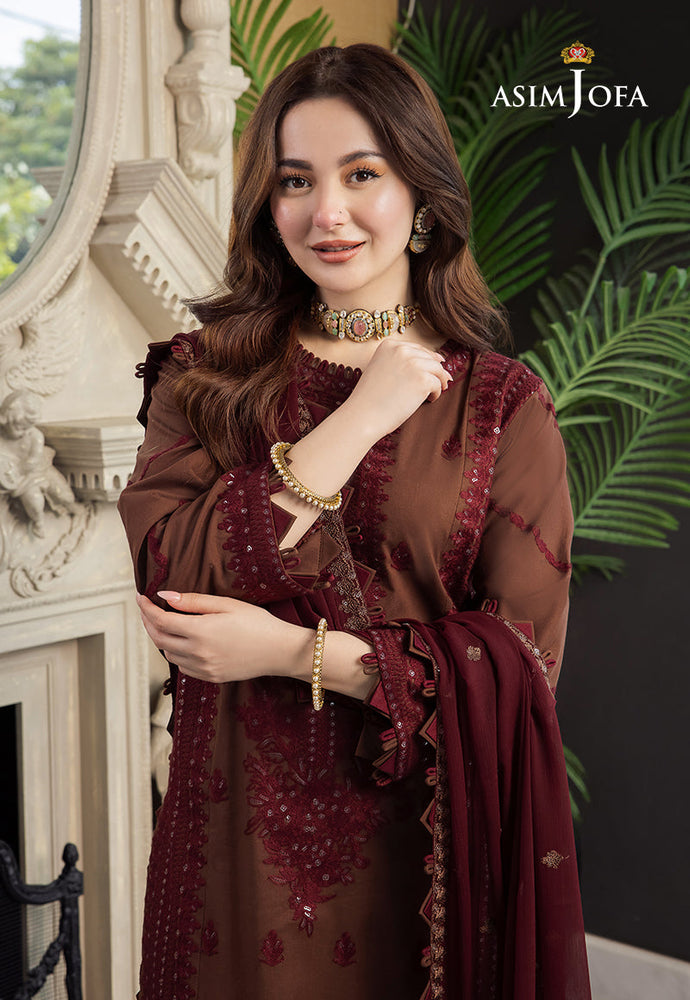 Asim Jofa - RANG E NOOR - Pure Chiffon 3 pc - 10123