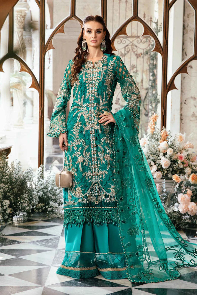 MariaB SEA GREEN Organza 3 Piece - 11082