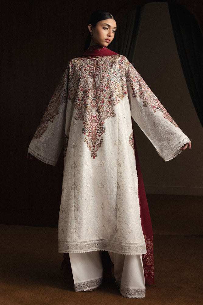 Zara Shahjahan Pure Soft Cotton Embroidered 3 Piece Dress - J2801  Fashion  Flare
