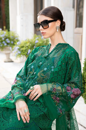 MariaB Luxury Lawn Embroidered 3 Piece Dress - 20815