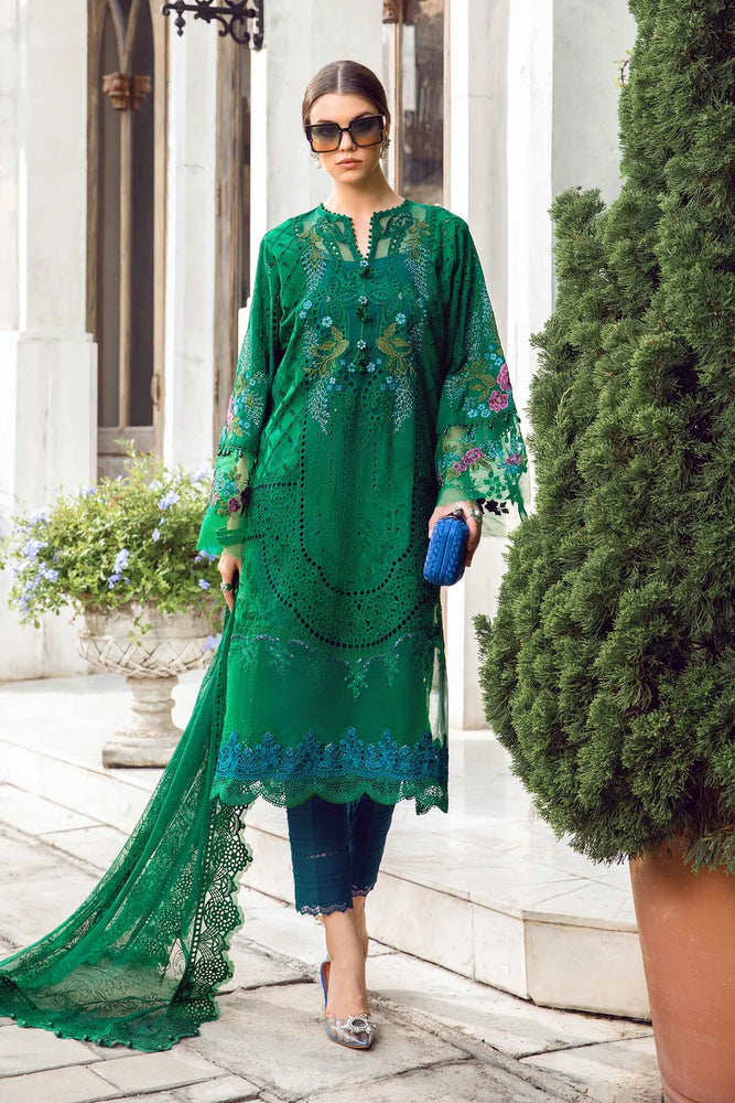 MariaB Luxury Lawn Embroidered 3 Piece Dress - 20815