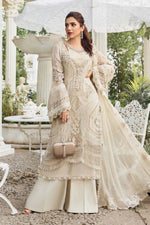 MariaB IVORY Chiffon 3 Piece - 11529