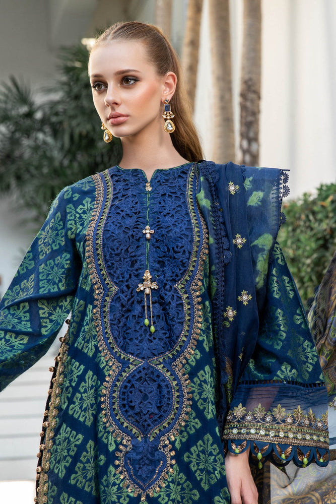 MariaB - Embroidered Lawn 3 pc - 10056
