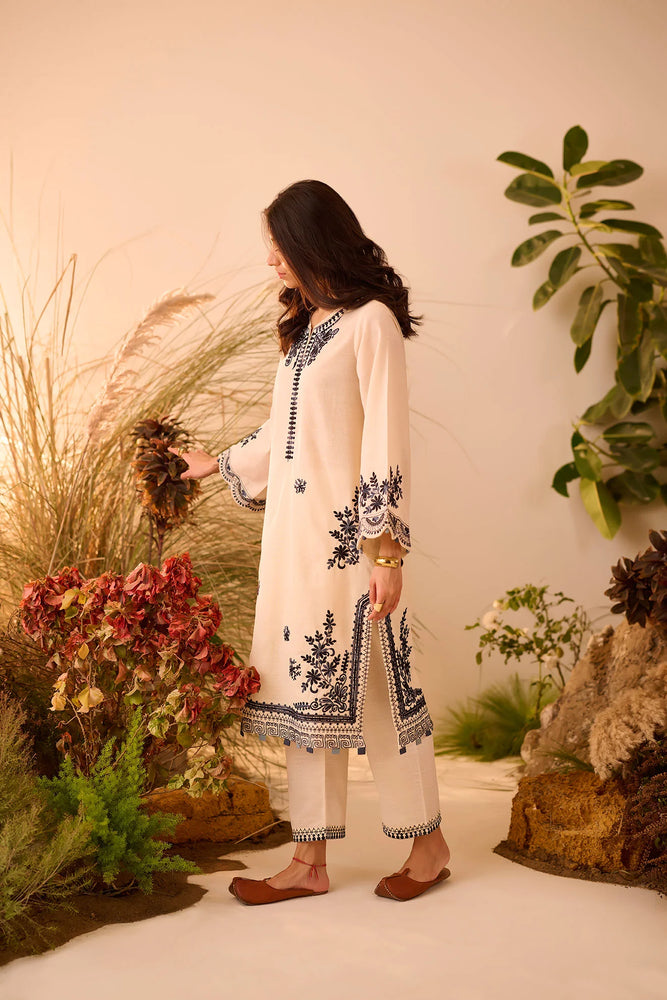 Batik Dhanak Embrodiered 2 Piece Winter Dress - J0501