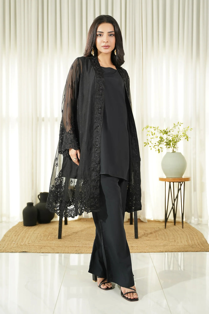 Original Factory Leftover Dhaga Chiffon Liana Embrodiered 2 Piece Dress-  STITCHED J0342