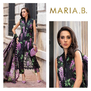 MariaB. MPrint Chikankari Lawn 3 Piece Dress - 20320