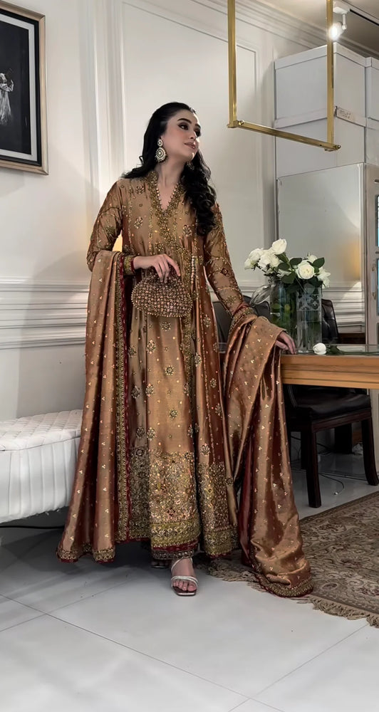 Haris Shakeel Mesuri Hand Embellished & Embroidered 3 Piece Dress - J0914